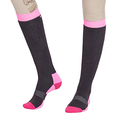 TuffRider Ladies Neon Winter Thermal Knee Hi Socks - 3 Pack3