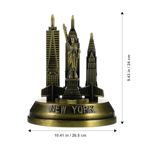 Estatua Decorativa de Arquitectura Metal Nueva York 3.34 Pulgadas miniatura 2