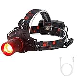 3 Beleuchtungsmodi: Hohes rotes Licht> Niedriges rotes Licht> Rote Stroboskoplichter. Sie können zwischen High / Low / Strobe-Modi wählen, indem Sie einfach den Ein- / Ausschalter zur Hälfte drücken.