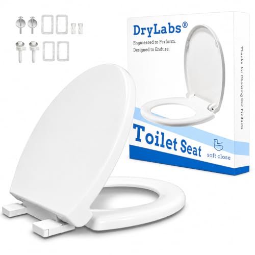 Round Toilet Seat 16.5 - Soft Close Durable PP Toilet Seat Easy Installation & Removal Fits Most Toilet Bowls