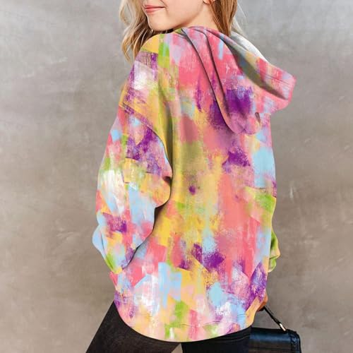 GOFULY Hoodies For Teen Girls Trendy Cute Sweatshirts Long Sleeve Stars Print Hoodies Oversized Y2K Clothe 2-14 Years3