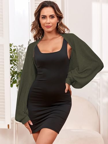 Image of ZAFUL Women's Sheer Shrug Y2K Long Sleeve Cardigans 2026 Irregular Tie Front Bolera