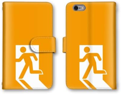 Amazon Co Jp ノーブランド品 Iphone6s Plus スマホケース 手帳型 非常口 オレンジ 非常口マーク おもしろ かわいい おしゃれ 携帯カバー アイフォン6 プラス ケース 家電 カメラ