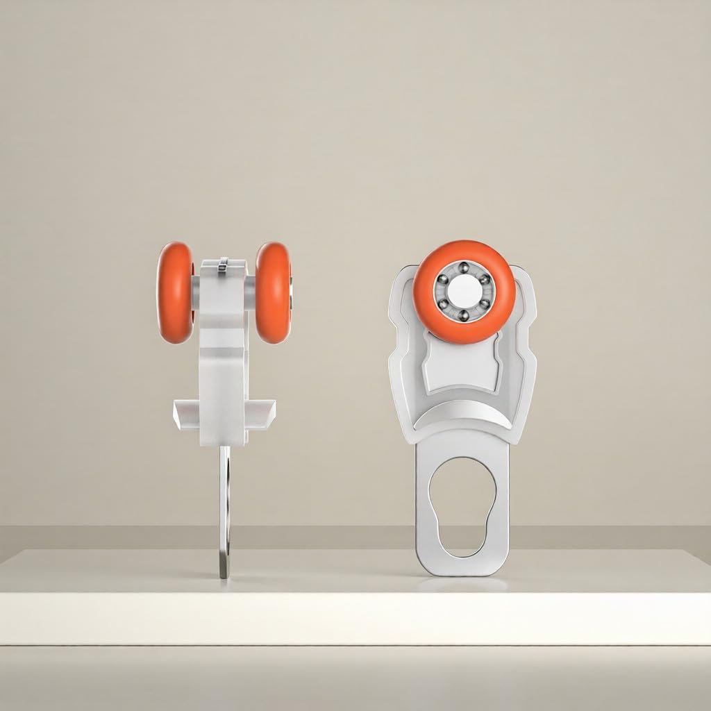 Curtain Track Rollers Curtain Mute Wheel Rollers Hook Pulley Runners/Sliders Track Gliders for Ceiling/Wall Mount Curtain Tracks Rail-20 Pcs