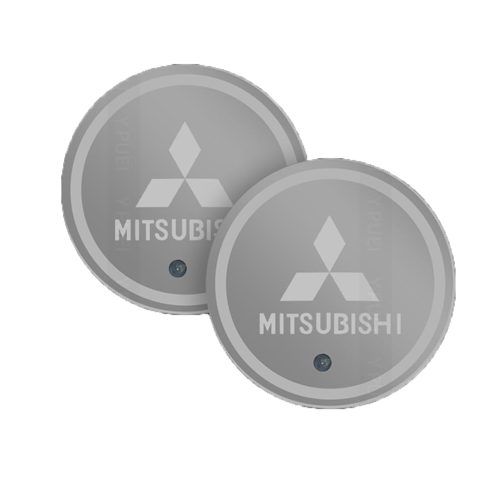 Lumières coaster de voiture pour Mitsubishi Outlander dessous de verre LED soirées et voyages
