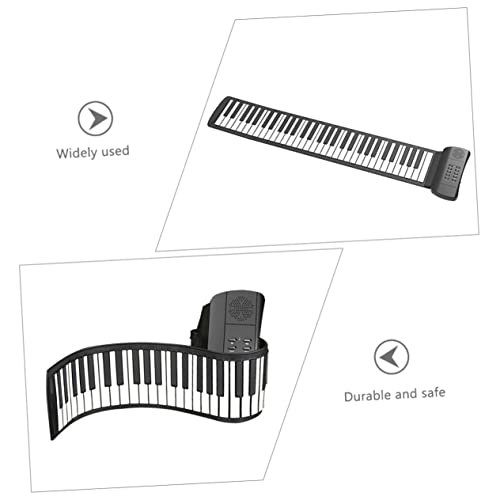 BESTonZON Rouleau De Piano Clavier De Piano Pliable Clavier Électronique Instruments De Musique Pour Adultes Piano Électrique Piano Pour Adultes Clavier Pliable Gel De Silice - Les Beatles, Paul McCartney, John Lennon, RIngo Starr, George Harrison BESTonZON Rouleau De Piano Clavier De Piano Pliable Clavier Électronique Instruments De Musique Pour Adultes Piano Électrique Piano Pour Adultes Clavier Pliable Gel De Silice – Image 3