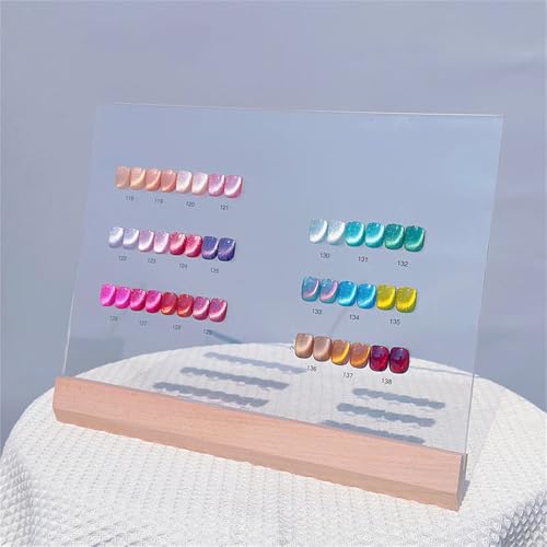 Acycoin2A DIY Acrylic Nail Art Sample Display Board Transparent Color Rack image 5