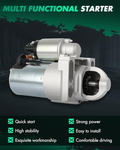 Image of SCITOO Starter Compatible for Chevrolet Corvette 2006-2007 V8 6.0L 5967cc 364cid, for Chevrolet Corvette 2008-2013 V8 6.2L 6162cc 376cid Engine Starter Motor 6941