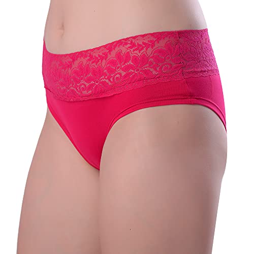 Image of Women's Bikini Lace Cotton Panties /Brief (Pack of 3)