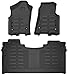 Gator 79711 Black Front and 2nd Seat Floor Liners Fits 2019 Ram 1500 Crew Cab