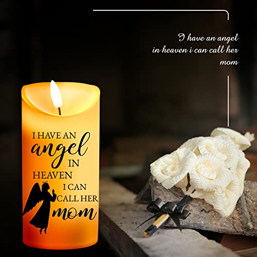 Sympathy Gifts For Loss Of Mother Led Flameless Candles 3 X 6 Inch Angel Memorial Candles In Remembrance Of My Mother Memorial Candles For Loss Of Loved One Mom Sympathy Candle (Angel) #TOP6