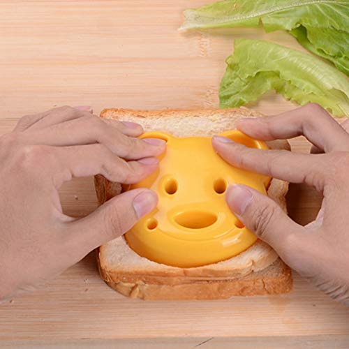 HEMOTON Cortador De Molde De Sanduíche Em Forma De Urso Máquina De Selar Selador Cortadores De Sandu