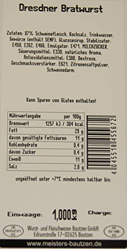 Dresdner braadworst fijn en hartig | fijne braadworst voor grill & pan | premium grillworsten | grillen & braden | 1 kg - Image 6