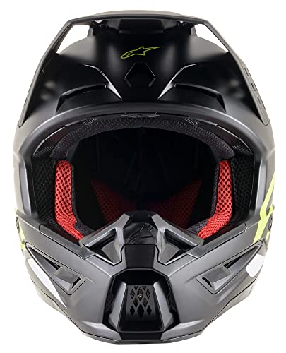 Alpinestars 83033211559-M S-M5 Compass Helmet - Matte Black/Yellow Fluo (Medium) #TOP2