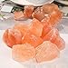 RCSTONE Himalayan Pink Crystal Salt Stones, 1.18 to 1.97 Inches, 0.22 Pounds for Salt Lamp, Bowl, and Decorations M33, Orange