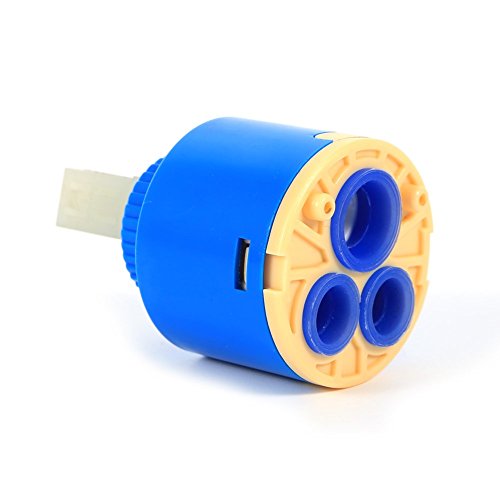 Ceramic Disc-35/40mm Ceramic Cartridge Water Mixer Tap Inner Control Faucet Valve PP Plastic Blue Practical(40mm)