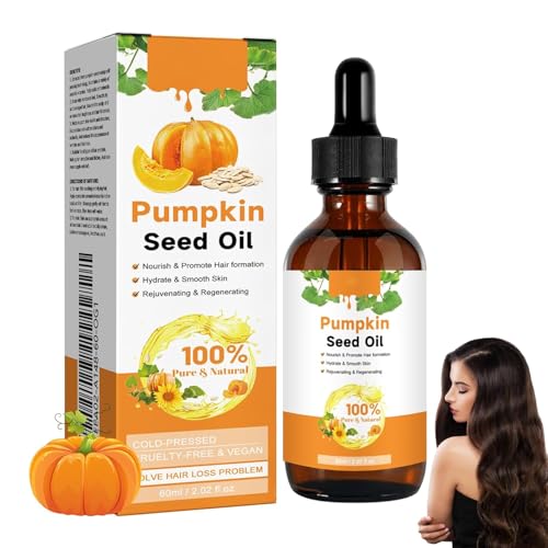LBOYLOVE 100% Pure Cold-Pressed Pumpkin Seed Oil for Hair Growth & Scalp Care Unrefined Rich in Zinc Omega Fatty Acids & Antioxidants Nourishes Scalp Strengthens Hair Reduces Shedding