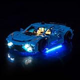 BrickBling Light Compatible with Lego Technic Chevrolet Corvette Stingray Blue 42217 (Lights Only, Excluding Model) (Classic Version Light)