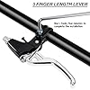 QIMEI-SHOP Levier de Frein de Poignée de Vélo Manettes de Frein de Vélo Tout Alliage d'aluminium pour Guidon de Diamètre 2,2 cm de VTT Vélo de Route Argent 1 Paire #1