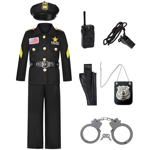 Disfraz Policial Deluxe para Niños 3-4 Años miniatura 1