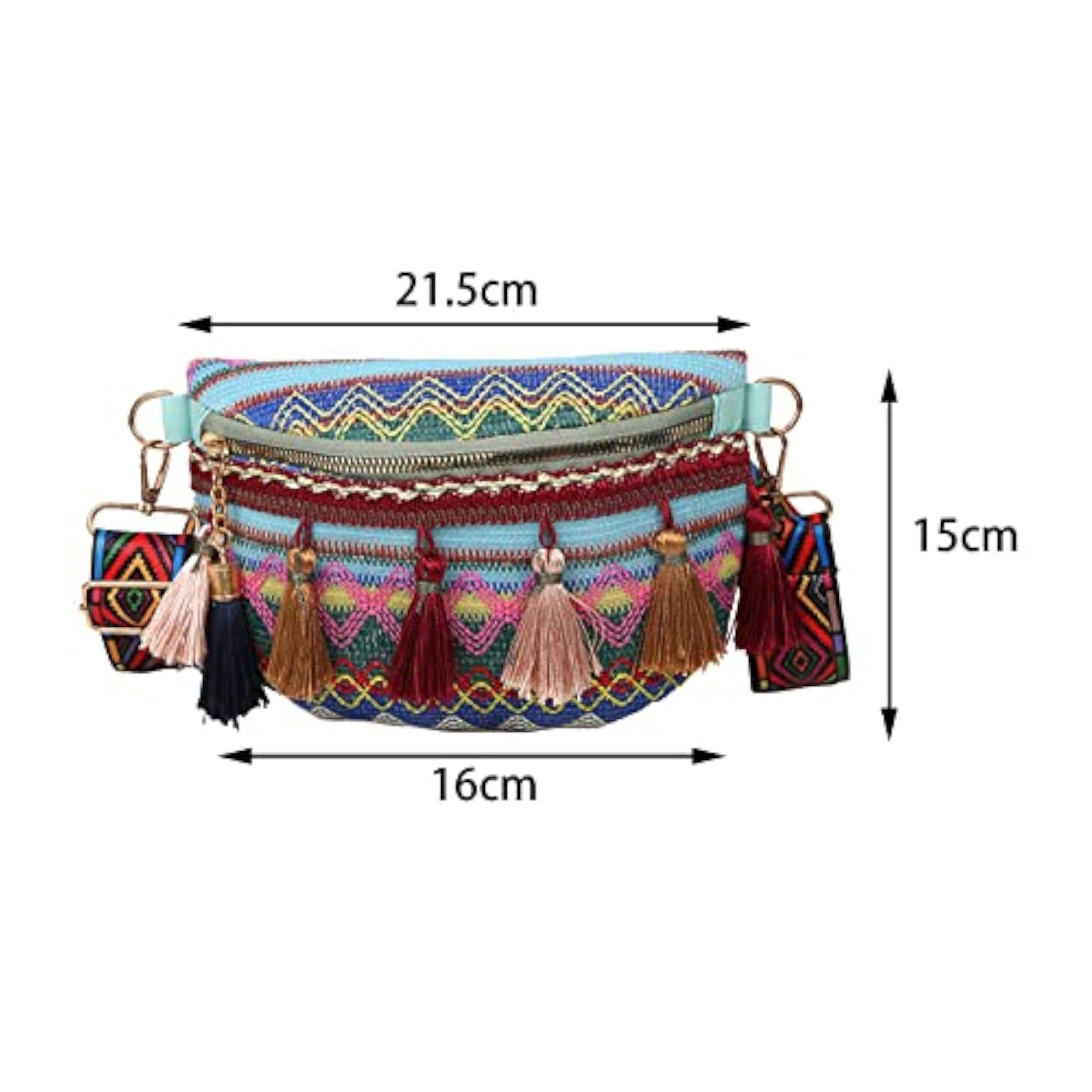 Fashionable Bohemian Fanny Pack Bag with Tassels