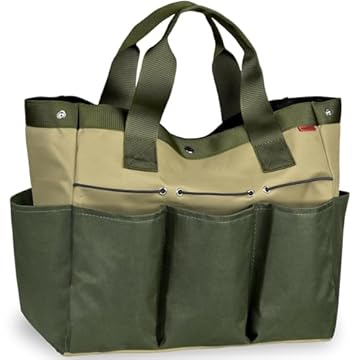 best garden tool organizers with waterproof zipper compartments