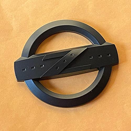 Atimax 2Pcs Matte Black Z Logo Car Front Hood Rear Trunk Emblem Sticker Decal For 350Z 370Z (Matte Black-2Pcs) #TOP1