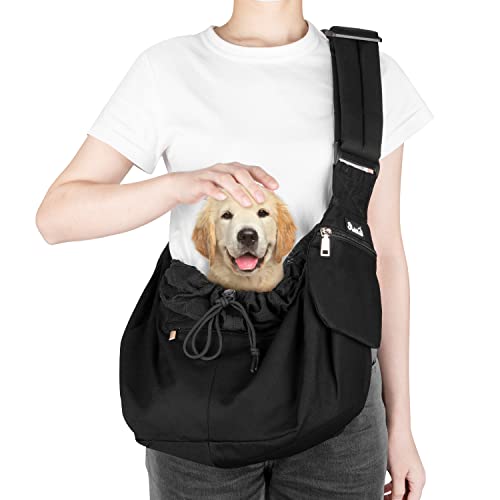 Nasjac Sac de Transport pour Animaux, Ajustable Sac de Transport en Bandoulière pour Chien et Chat avec Support d'épaule rembourré, Convient pour Les...