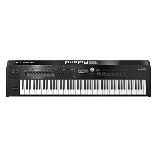 Roland RD-2000 88keys Black digital piano - Digital Pianos (23 W, 1412 mm, 367 mm, 140 mm, 21.7 kg, LCD)