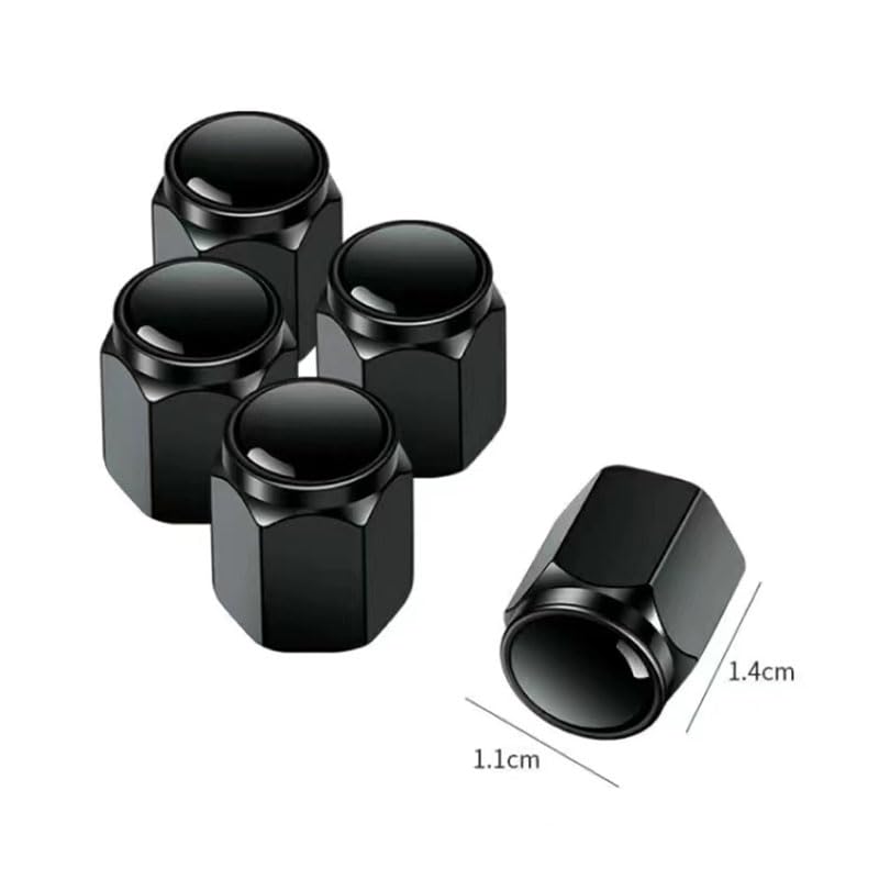 4 Ventilkappen Für Peugeot 208 (2012-2025) - Kupfer Mit Gummiring, Wasserdicht