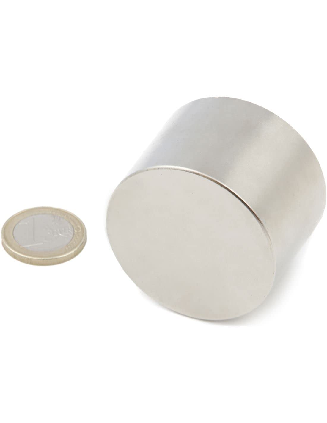 Super leistungsfähiger Magnet N35 - Neodym-Scheibenmagnet, Maße 5 x 3,5 cm (50 x 35 mm)