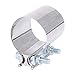 BETTERCLOUD 3.5" Stainless Steel Butt Joint Band Exhaust Clamp with I Block