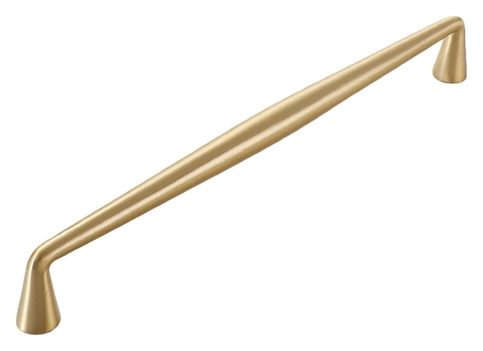 Voplivat One Color Kitchen Cupboard Handles, Brushed Brass Bow Cabinet Handles Drawer Pulls For Kitchen Bathroom Multiple Sizes(Hole Distance 192Mm)