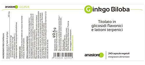 Ginkgo-Tabletten Ginkgo Biloba 60 mg, 240 Kapseln