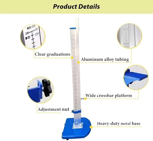 Track and Field Jumping Equipment Stand, High Jump Standards with Moveable Base, Sports Day and Gym Class Training Posts for Students