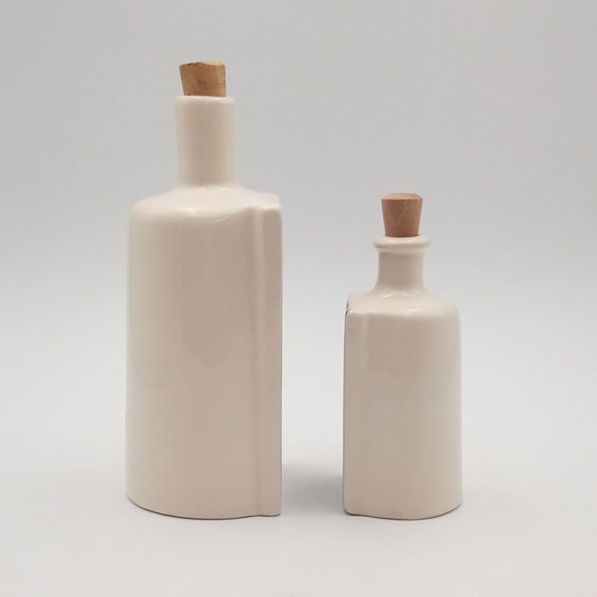YODECO Duo di bottiglie di olio e aceto Amaranto