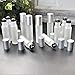 12-Pack Frosted Clear Glass Roller Bottles with Brushed Silver Leakproof Caps – Premium Quality Empty Roll-On Bottles for Essential Oils, Perfumes, Serums, DIY Aromatherapy & Beauty Products