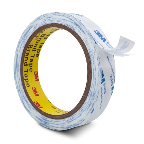 Double Coated Tissue Tape 9448A 0.75”x 32.8 Ft White | Craft DIY Tape for Nameplate Plastic Film Bonding Splicing Handmade