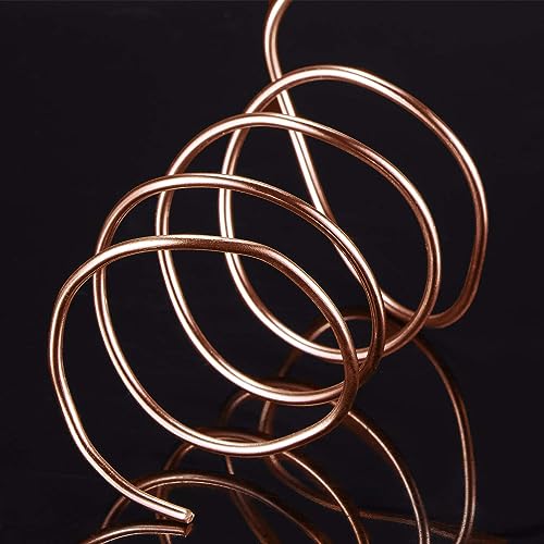 Image of TecUnite Aluminum Craft Wire for Sculpting Armature Bendable Craft Wire for DIY Jewelry Making(Copper, 10 M X 2 mm, 1 Roll)
