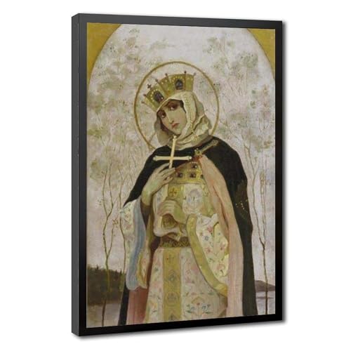 Toile portrait Olga of Kiev habillage mur vide salon
