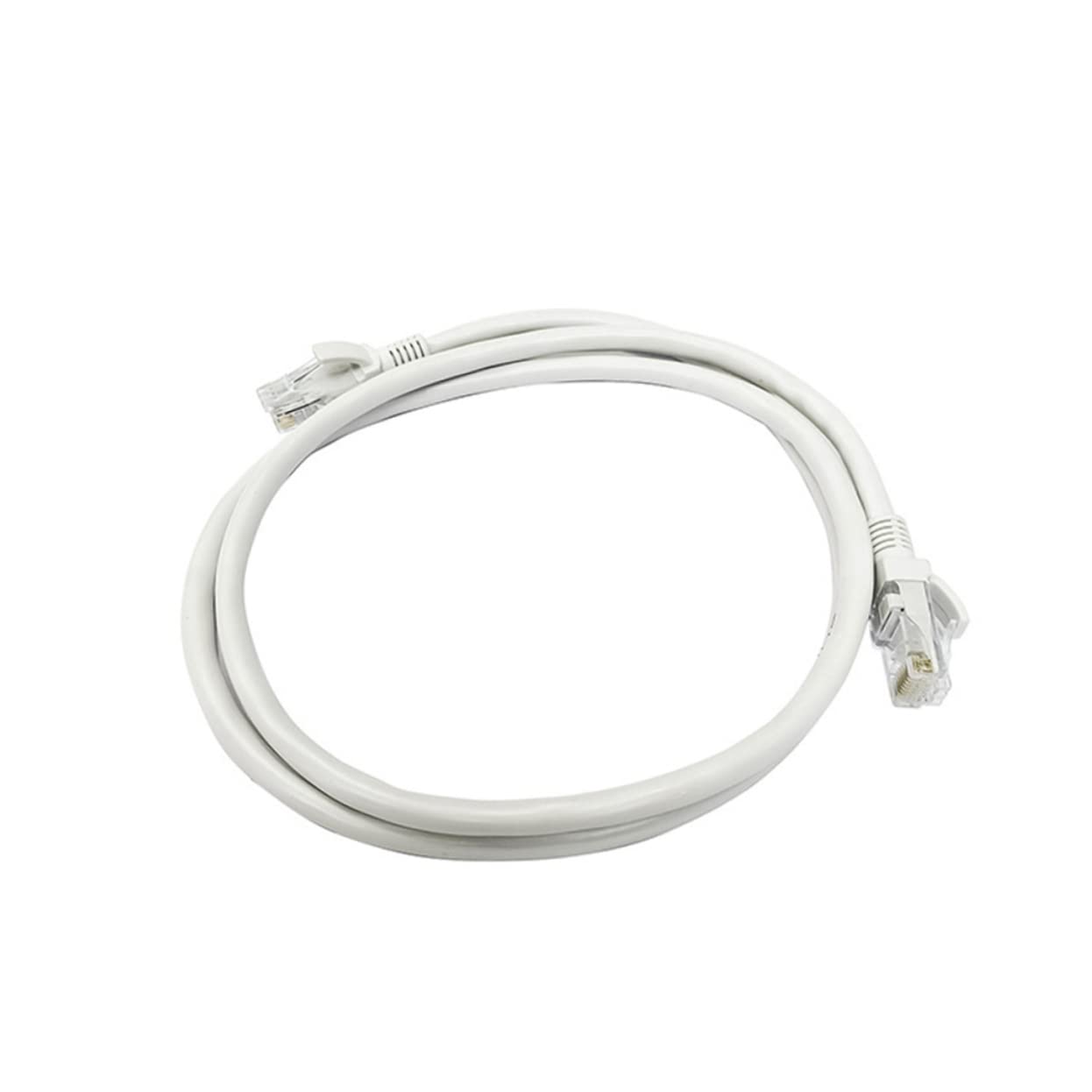 Câble Ethernet Cat6 Rj45 50m en Cuivre et Plastique Blanc | Jumper Réseau, pour Téléphones Voip et Nas, Transmission 100m, Applications Cat6