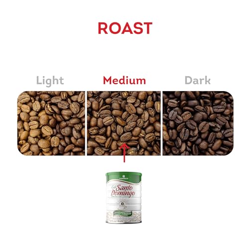 Café Santo Domingo Decaf, 10 oz Can, Ground Coffee, Medium Roast - Product from the Dominican Republic (Pack of 4) — view 3