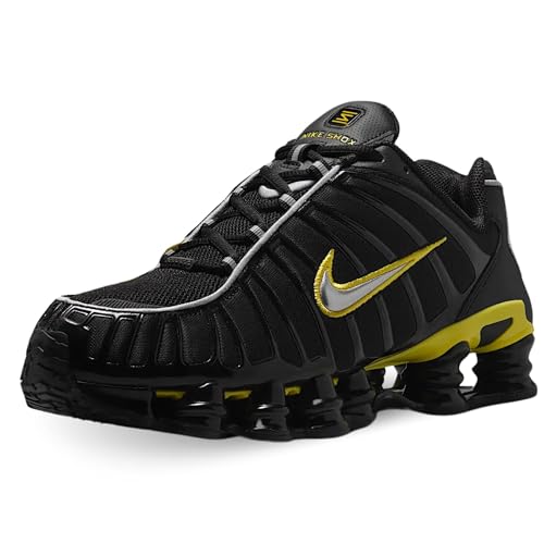 Nike Shox TL Men's Shoes (CN0151-002, Black/Dynamic Yellow/Metallic Silver)