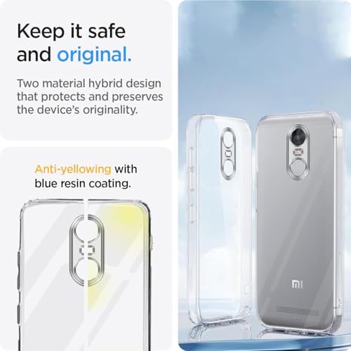 Image of Jkobi Back Cover for Xiaomi Mi Redmi Note 4 (Silicone Clear Shockproof Case with Camera Protection | Soft and Flexible | Transparent)