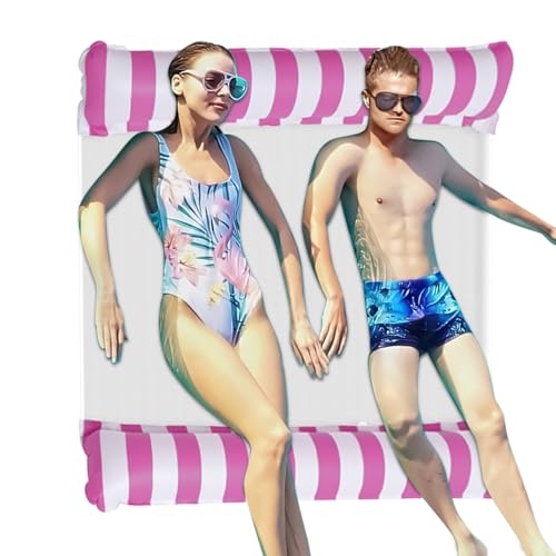 Hamaca de agua | Tumbona de agua,Doble Tumbona Inflable Accesorios Para Natación Verano Lago Relajación Adulto