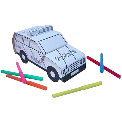 Kit de Papelão - Carro de Polícia