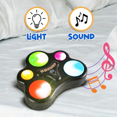 Image of Wembley Glow Quest Memory Game|Handheld Indoor Game for Kids| Engaging Toy with Lights and Sounds| Premium Game with 30-Level Brain Challenge| Gift Option for Kids Ages 7+ & Up (Multicolor)