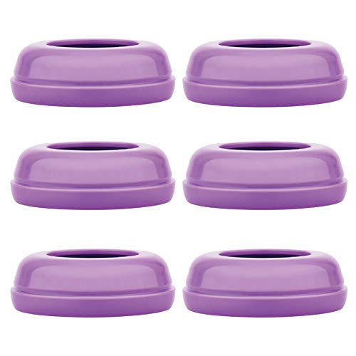 Maymom Bottle Top Compatible with Lansinoh Momma Breastfeeding Bottles, Lansinoh Nipple, Not Original Lansinoh Bottles, Lansinoh Pump Parts, Lansinoh Signature Pro,Smartpump, Manual Breastpump (6ct)