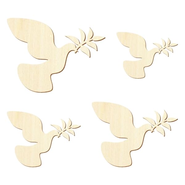 Palos de paz de madera, decoración para manualidades, 5-50 cm, tamaño: 22 cm, paquete con 25 unidades