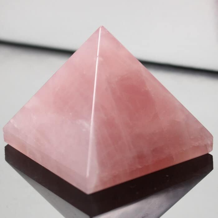 ローズクォーツ ピラミッド 紅水晶 ピンク ローズクォーツ 原石 Pyramid 浄化 ピラミッド 一点物 a35147